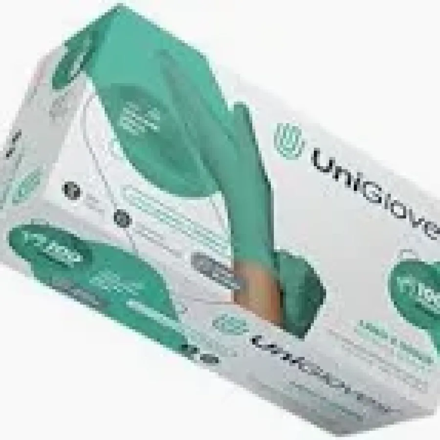Luva de procedimento em látex sem pó Lano-E c/100 Unigloves   Tamanho  P